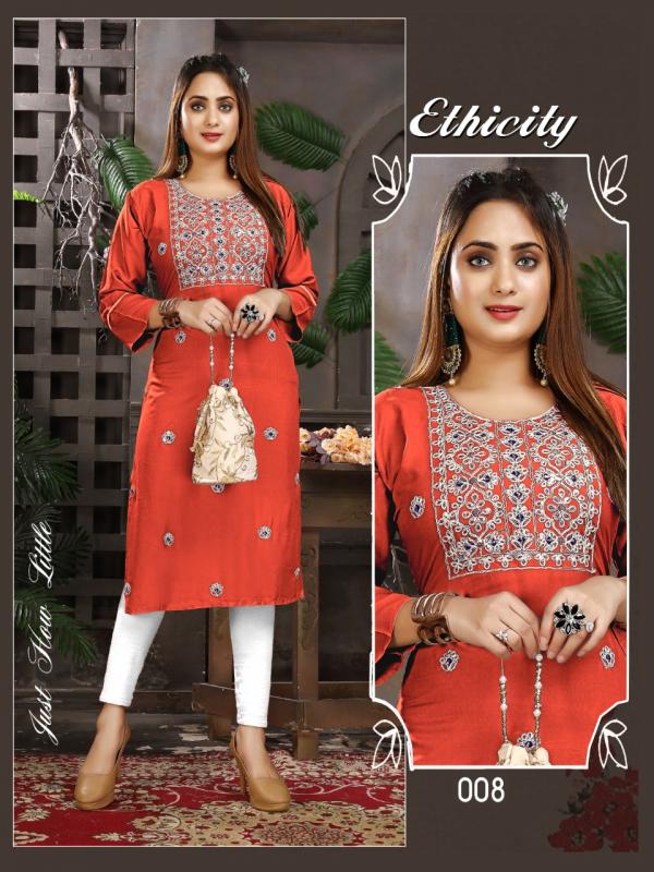 Trendy Ethnicity rayon designer Fancy Wear Designer Kurti Collection